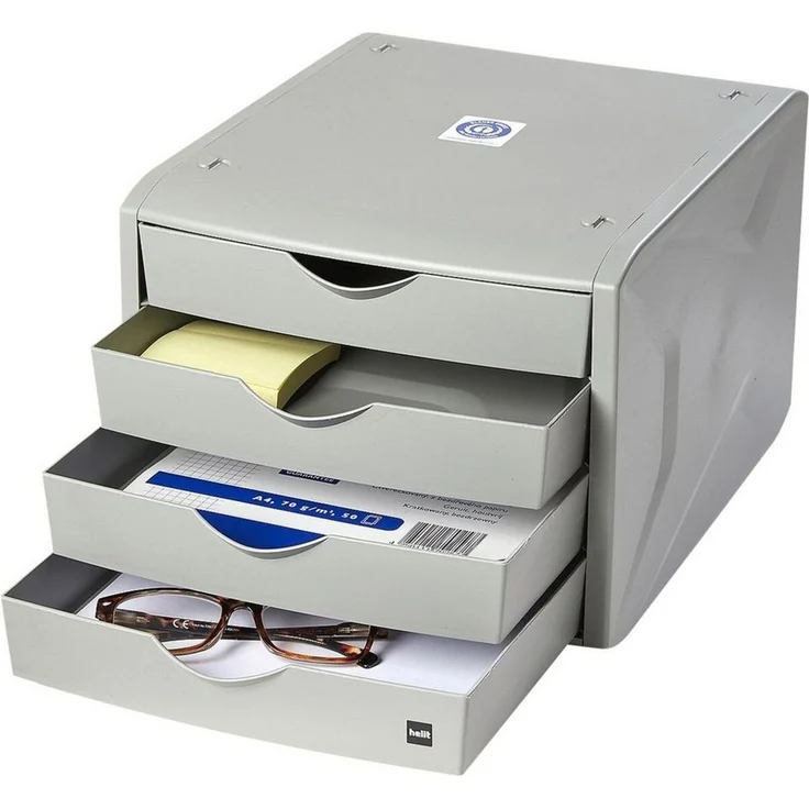 helit Schubladenbox H6429582 DIN A4 26,5 x 33,2 x 21,5 cm – Bild 3