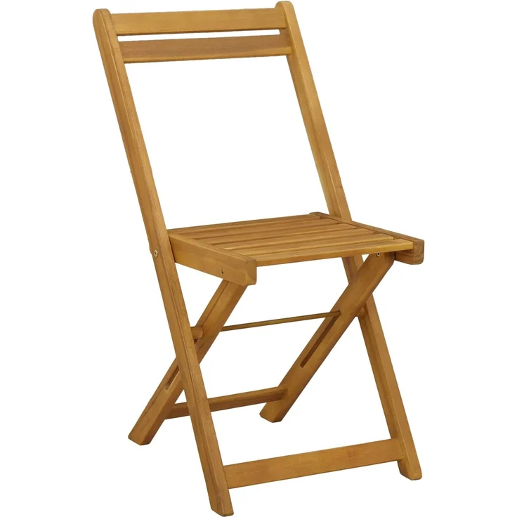vidaXL Außen Bistro-Stühle 8 stk. Natur Massivholz Akazie 3416286 – Bild 4
