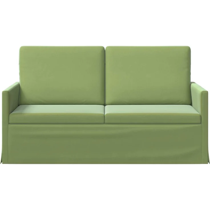 vidaXL 2-Sitzer Sofa Hellgrün 150 x 81 x 82 cm Samt (V) 42041090 – Bild 2
