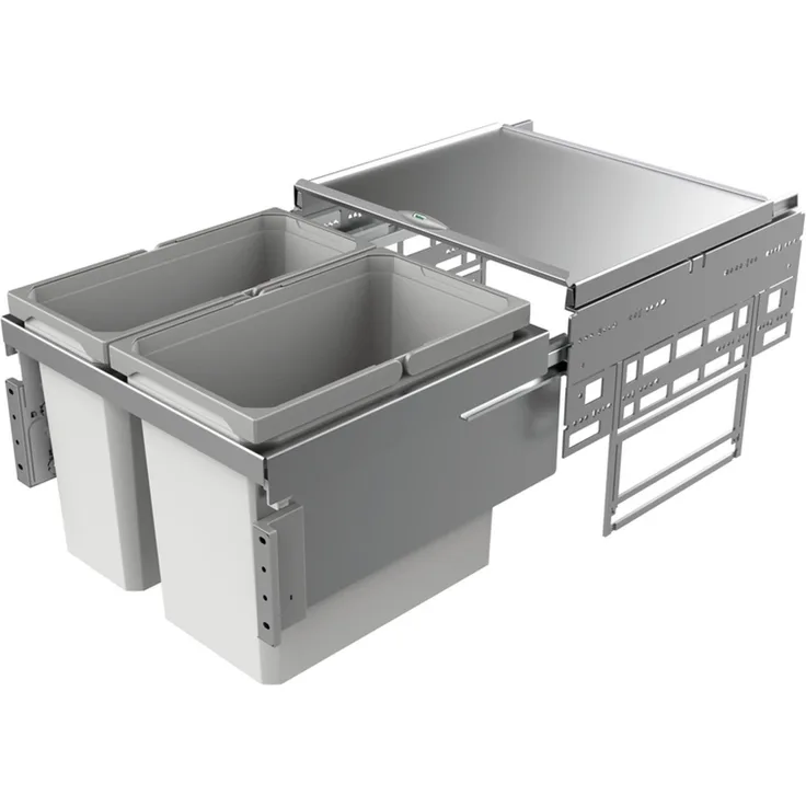 NABER Abfallsorter 38 (22 + 16) Liter COX® BASE 360 S/500-2 für 50 cm Schrankbreite