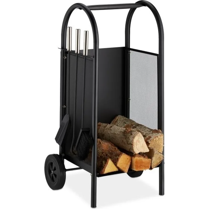 Kaminholzwagen mit Besteck 10028779