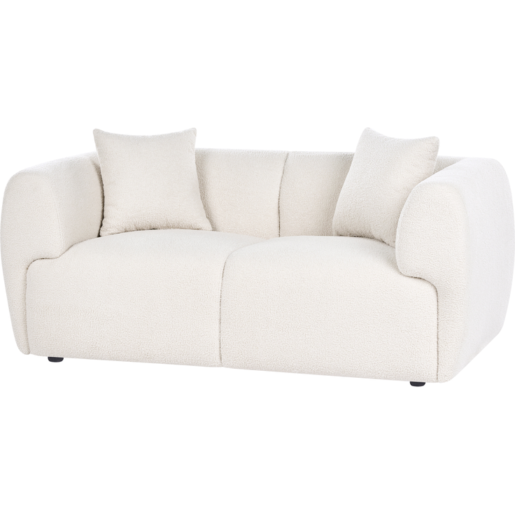 Sofa 2-Sitzer VALBY Bouclé Cremeweiß – Bild 5