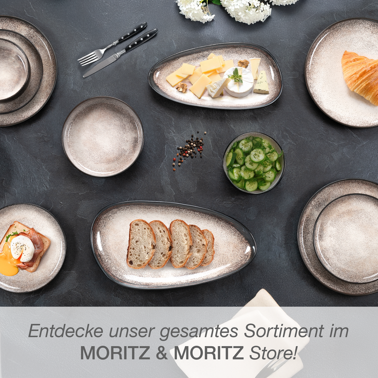 Moritz & Moritz VIDA Servierteller 2 tlg. beige – Bild 7