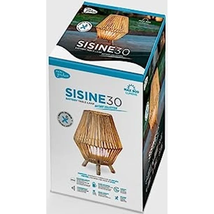 New Garden LED-Tischleuchte Sisine 30 Recharge, kabellose Tischleuchte, Warmweiß, Braun, 25,5 x 32,5 cm – Bild 4