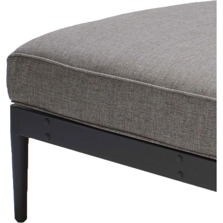 TOPAZ Sofa, 2-Sitzer, Aluminiumrahmen in Magnesiumgrau, Sitz-/ Rückenkissen in Grau (8888) – Bild 2