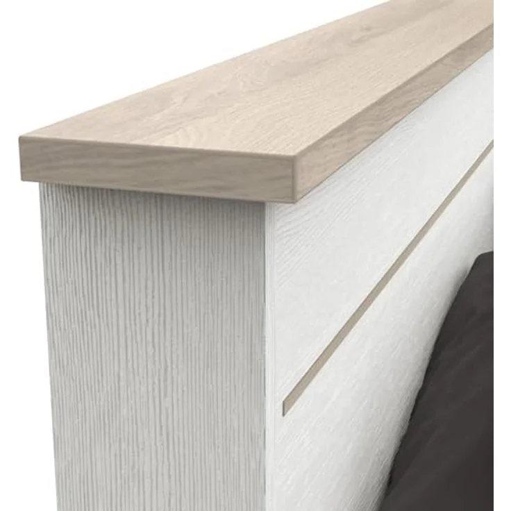 Calicosy 'COTTAGE' Bett mit 2 Schubladen und 2 Nischen 140x190 cm weiß - Weiß – Bild 5