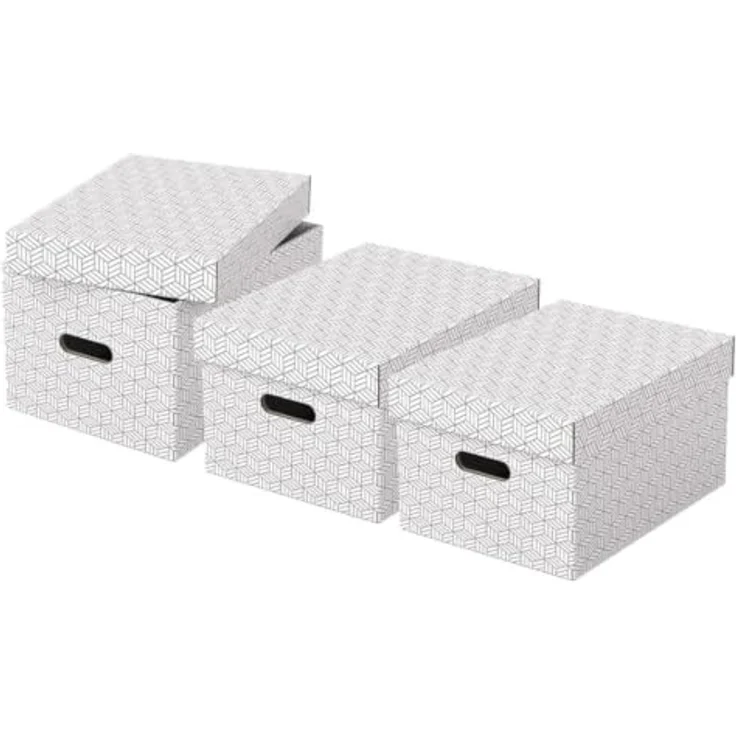 Aufbewahrungsbox Esselte Home Medium weiß 3er-Pack – Bild 1