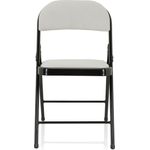 hjh OFFICE Besucherstuhl Konferenzstuhl TUDELA I Stoff Weiß