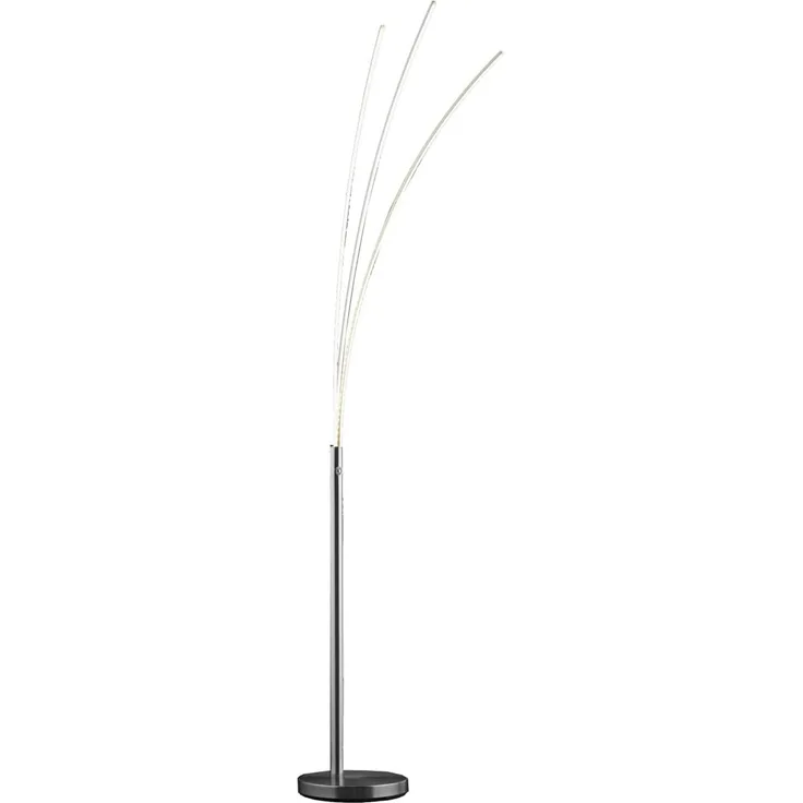 casa NOVA Stehlampe casa NOVA Stehleuchte TRISTAR DH 25x190 cm grau Stehlampe Leseleuchte, Warmweiß