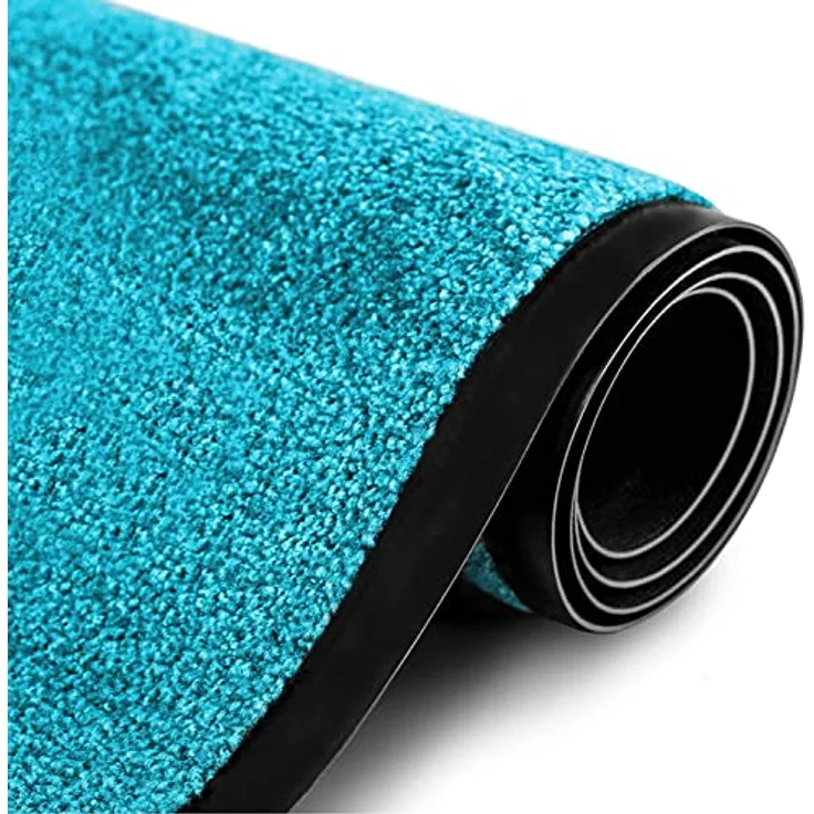 etm® Schmutzfangmatte - Fußmatte in vielen Größen - Türmatte Fußabstreifer für Haustür innen und außen (Türkis, 60x90 cm) – Bild 4
