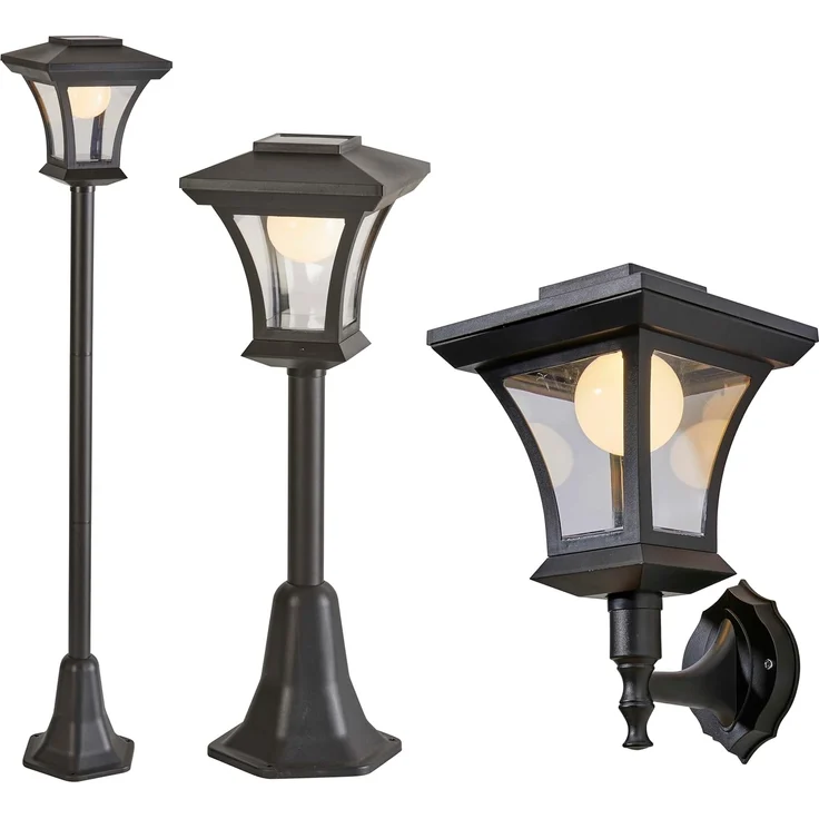 Northpoint LED Gartenleuchte LED 3in1 Solar Gartenlaterne für Innen und Außen Dämmerungssensor – Bild 1