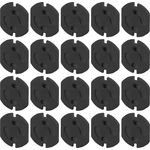 Offgridtec 20x Kindersicherung fuer Steckdose mit Drehmechanik - Steckdosensicherung Schwarz Baby Kleinkind