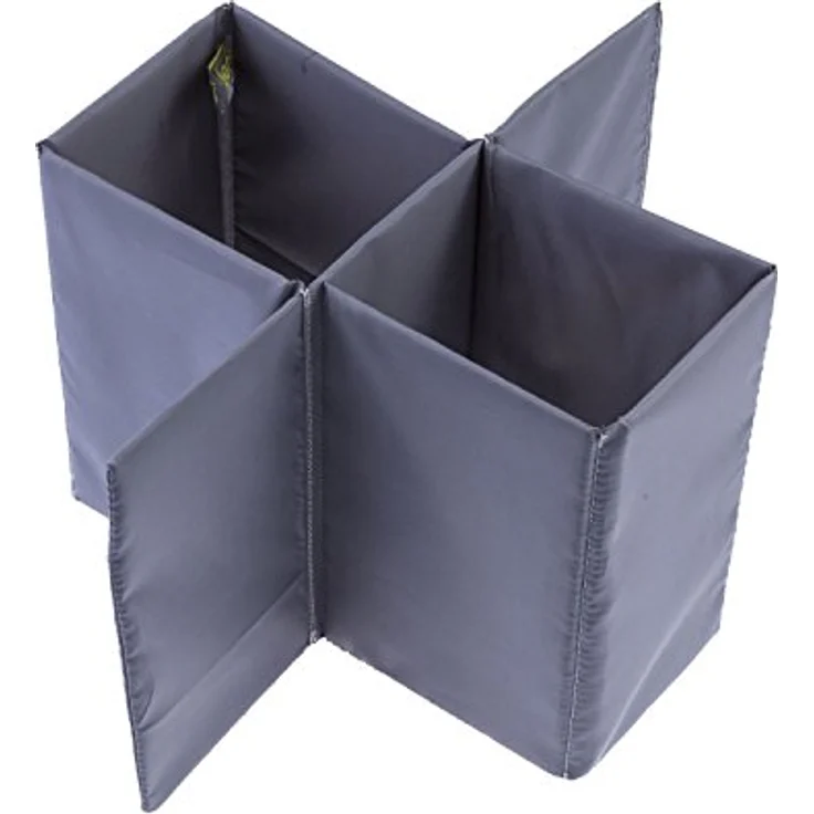 Meori Aufbewahrungsbox Klappbox Ordnungssystem Flascheneinsatz grau – Bild 1