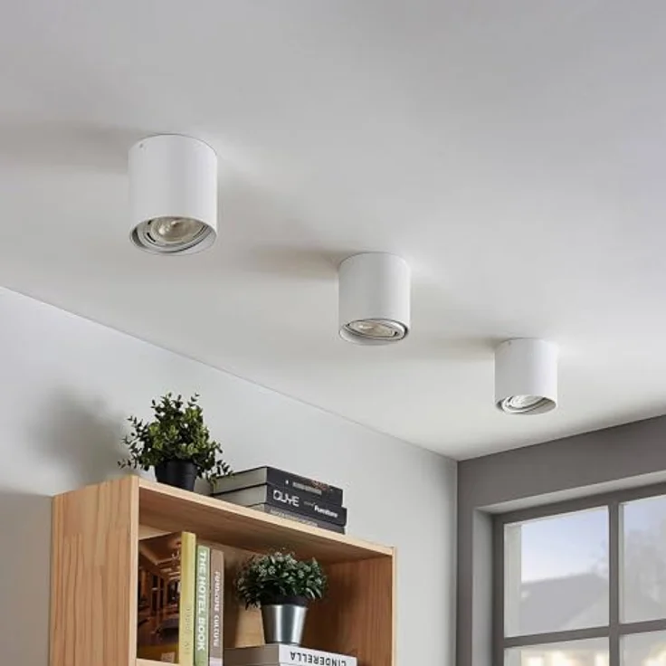 Arcchio Strahler Mabel, moderne Deckenlampe in Weiß, 1-flammig, GU10, Aluminium, ideal als Küchenleuchte – Bild 3