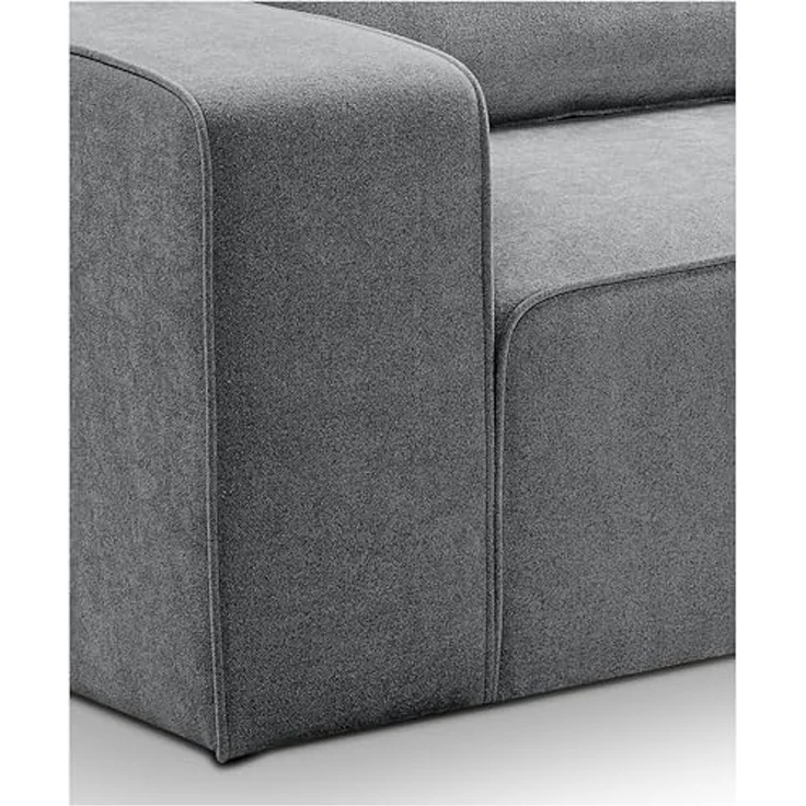 Ecksofa (B/H/T: 305x90x281 cm) in Grau – Bild 5