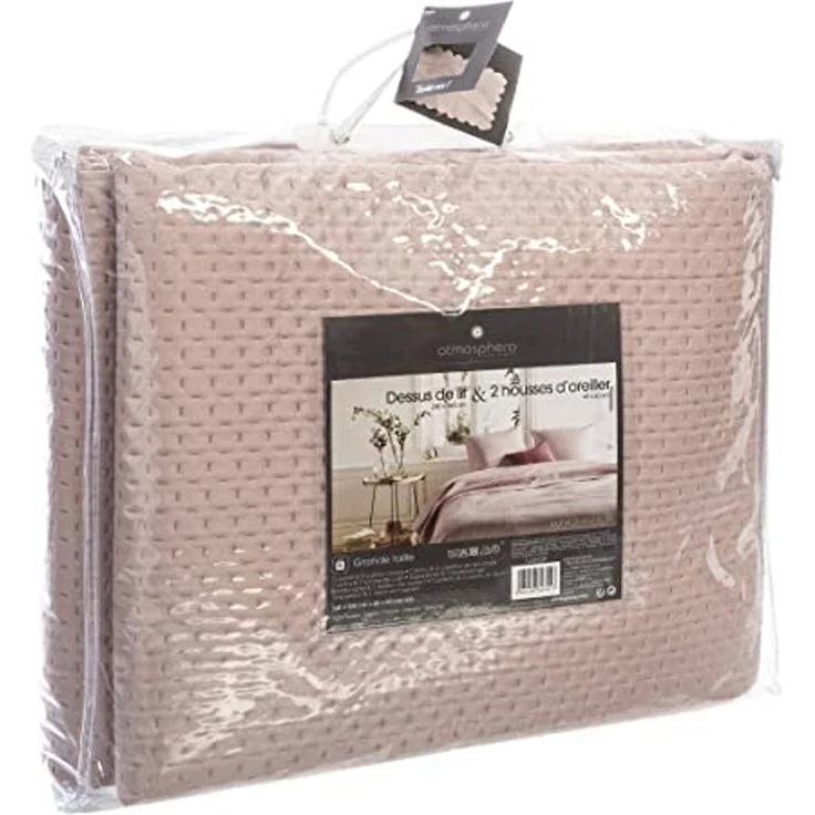 Wohndecke Tagesdecke 240 x 260 cm + 2 Kopfkissenbezüge 60 x 60 cm, Atmosphera Créateur d'intérieur – Bild 3