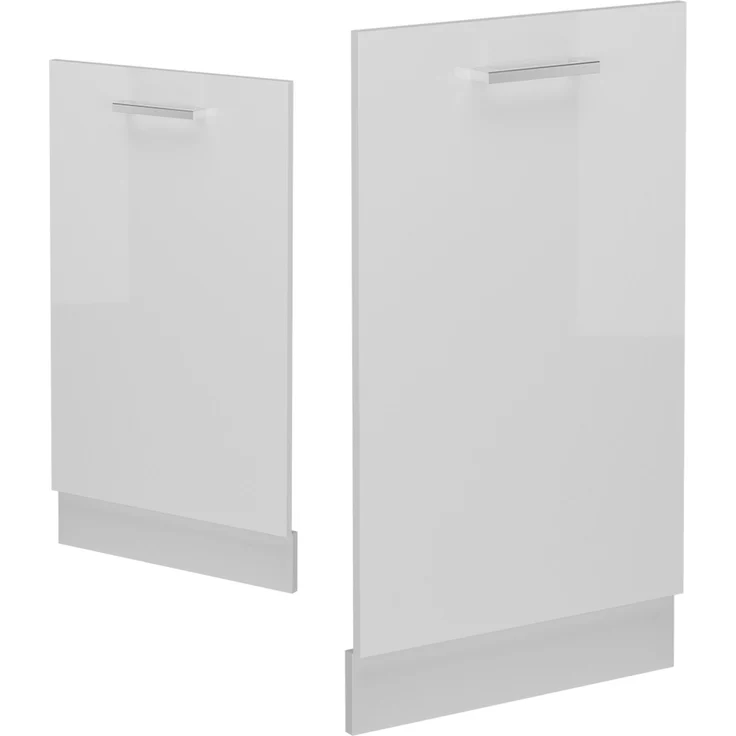 Frontblende R-Line Weiß Hochglanz 45 cm ohne Arbeitsplatte Vicco – Bild 4