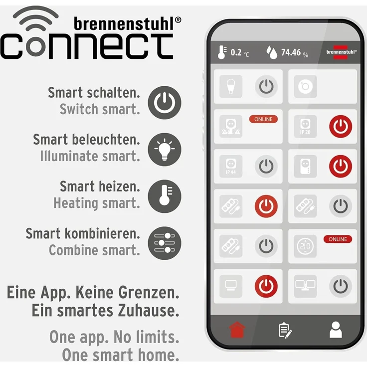 Brennenstuhl WiFi Filament LED Lampe Globe EEK F – Bild 7