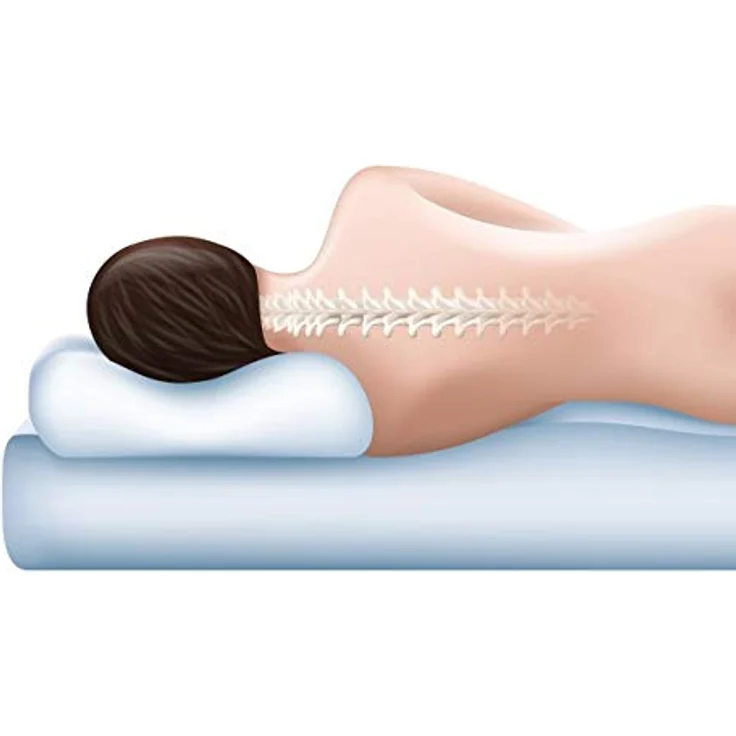 Todocama Almohada viscoelástica Aloe Vera Viskoelastisches Kissen, weiß, 1 Unidad (Paquete de 1) – Bild 5