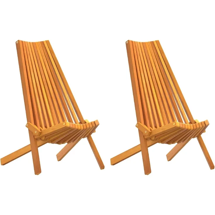 vidaXL Stuhl 2 pcs Braun 69 x 56 x 84 cm Massivholz Akazie 4103891 – Bild 1