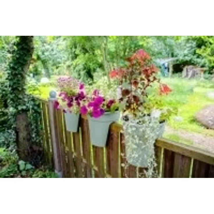 Flowerclip Blumentöpfe, 3er Set, mintgrün