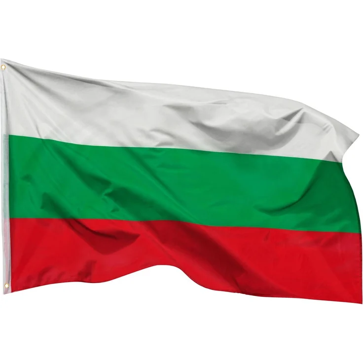 PHENO FLAGS Bulgarien Flagge 90x150 cm – Wetterfeste Nationalflagge aus Polyester mit Doppelnaht & Metallösen