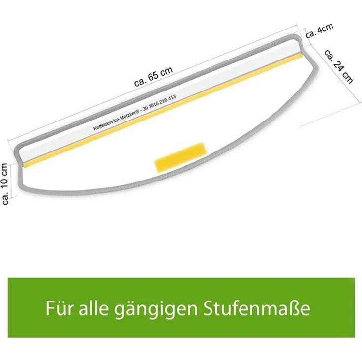 Metzker® Stufenmatte Stufenmatten Fuerth Halbrund Einzeln und SparSet's, halbrund, Höhe: 9 mm – Bild 4