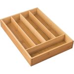 mDesign Schubladeneinsatz Organizer Besteckkasten Bambus Küche