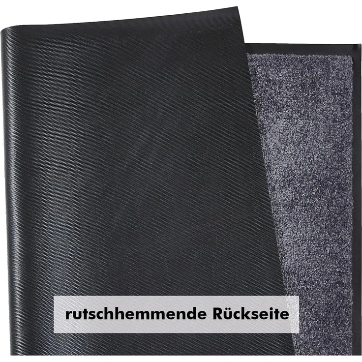 Andiamo 'Super Wash & Clean' Fußmatte, Made in Belgium, rechteckig, Höhe: 7 mm, rutschhemmend, waschbar, Grau, 90x120 cm (Rechteckig) – Bild 6