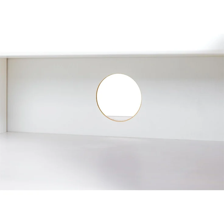 Inter Link - Kinderschreibtisch - Höhenverstellbar - Mitwachsend - Ergonomischer - Jugendzimmer - 6 Fächer - Viel Stauraum - Weiß - Kiefer Massivholz - Kids Learning – Bild 5