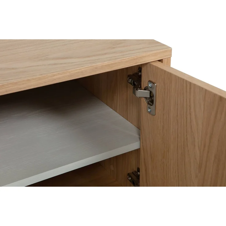 Modulschrank Modulair aus Eiche, modern, natur, mit Push-to-Open, 44x110 cm, FSC-zertifiziert – Bild 6