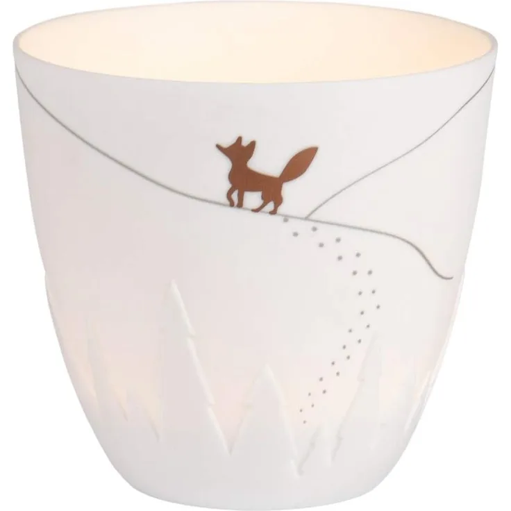 Räder Living Poesielicht Fuchs Gold Ø 9,5 cm H 9 cm