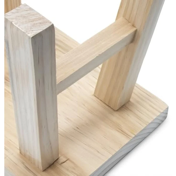 Spetebo Blumenbank Echtholz Pflanzenständer natur rechteckig - 31x25 cm (Anzahl, 1 St, Holzhocker), Naturprodukt – Bild 5