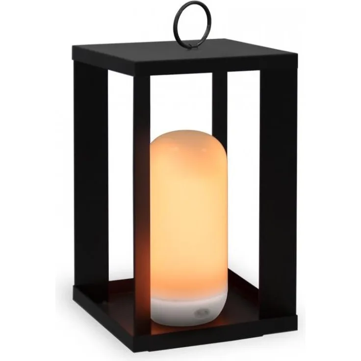New Garden 'Siroco' Tischlampe, Metall schwarz, 18 x 18 x 50 cm