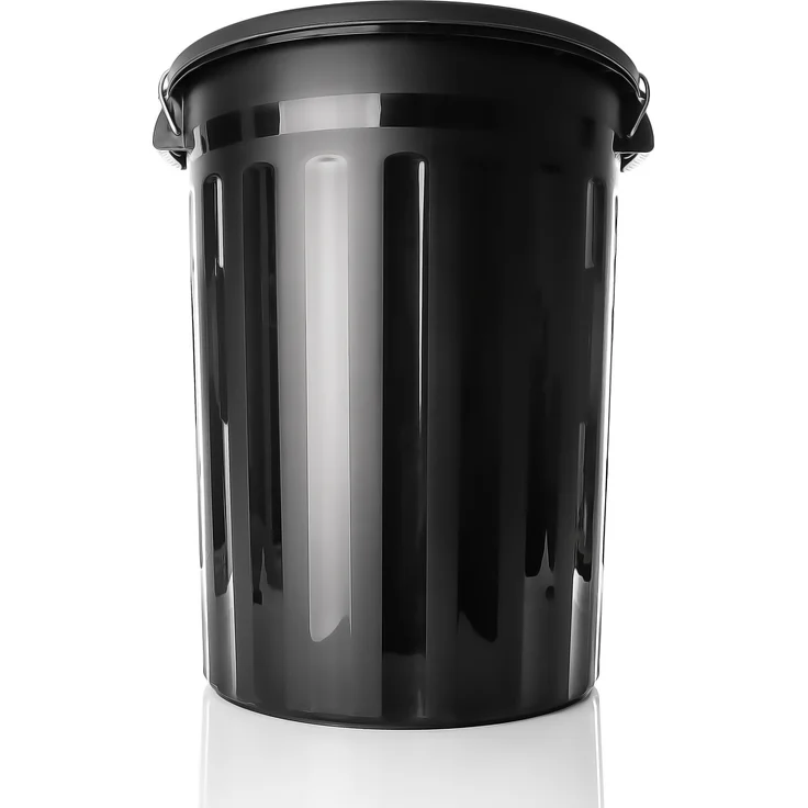BigDean wetterfeste Universaltonne mit Deckel Schwarz und 2 Tragegriffen + Clip Verschluss auch als Mülltonne – Regentonne und Futtertonne geeignet für Indoor + Outdoor geeignet - Made in Europe – Bild 7