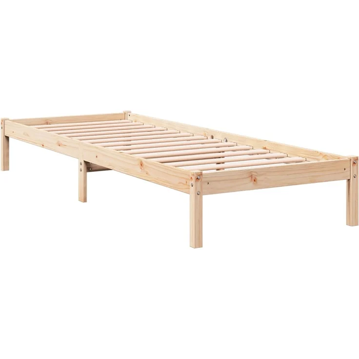 vidaXL Massivholzbett Extra Lang ohne Matratze 90x220 Kiefernholz 852416 – Bild 5
