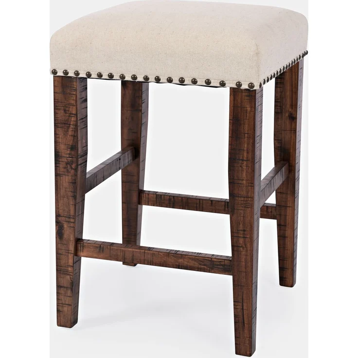 Livin Hill Avola AV1931-74 Stehtisch mit Hockern, Akazienholz, Furnier, Stoff, 91,5 x 46 x 188 cm – Bild 10
