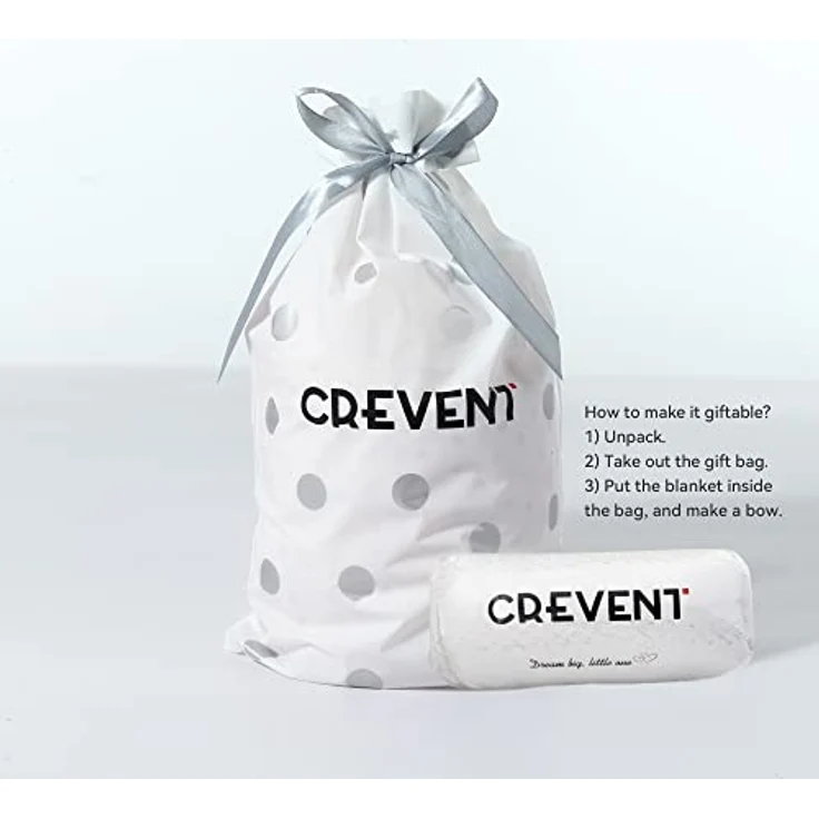 CREVENT Niedliche seidige Plüsch-Babydecke für Mädchen und Jungen, Kleinkinder, Neugeborene, Kinderbett, Kinderbett, Kinderwagen, Geschenk für alle Jahreszeiten, Elfenbeinfarben – Bild 3