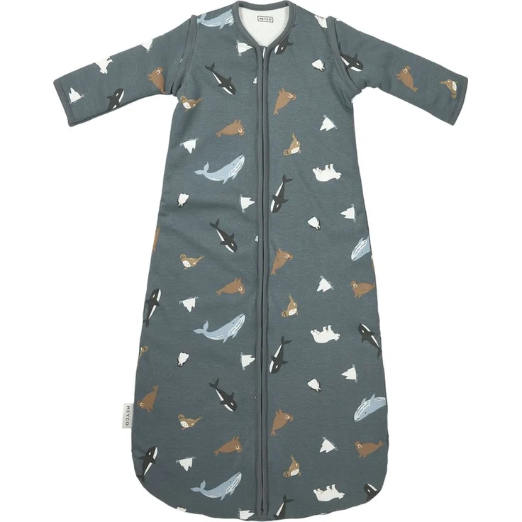 Meyco Baby Babyschlafsack Arctic Multicolor, 110cm, 100% Baumwolle, Maschinenwäsche, für Kinder ab 2 Jahren
