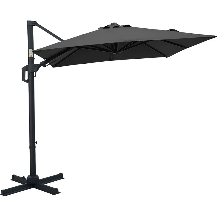 Gardissimo DAVID Alu Ampelschirm 210x210cm Pendelschirm UV50+