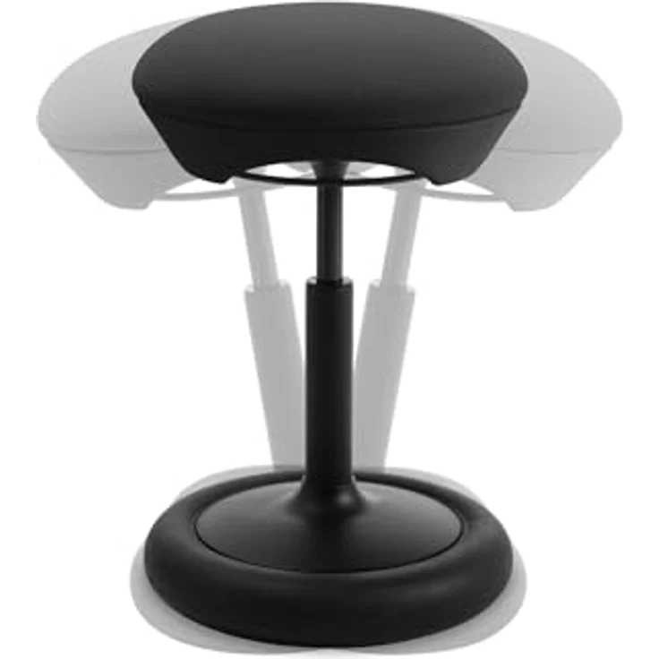 Topstar SITNESS HOP | Ergonomischer Sitzhocker mit dreidimensionaler Bewegung | Sitness-Technologie | Made in Germany | Farbe: schwarz/schwarz – Bild 4
