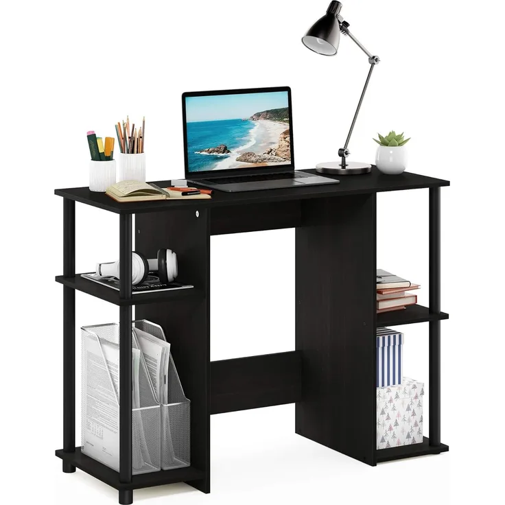 Furinno JAYA Kompakter Computer-Schreibtisch, holz, Espresso, 39.5 x 39.5 x 72.59 cm