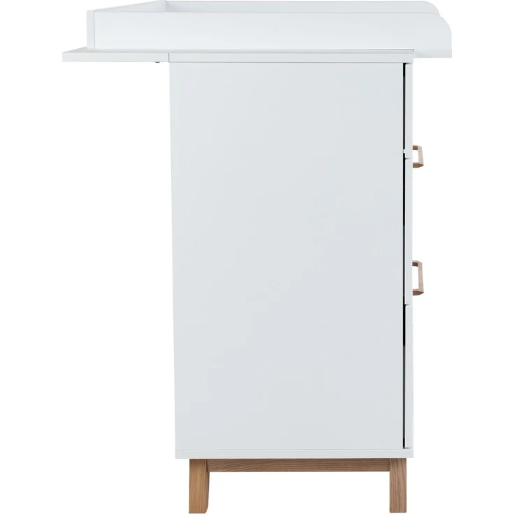 Wickelkommode mit abnehmbarem Wickelaufsatz »Lina«, (B/H/T): 115/104/77 cm, Weiß / Walnuss, Arthur Berndt – Bild 7