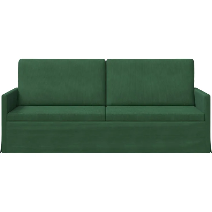 vidaXL 3-Sitzer Sofa Dschungelgrün 190 x 81 x 82 cm Cordstoff 42041137 – Bild 2