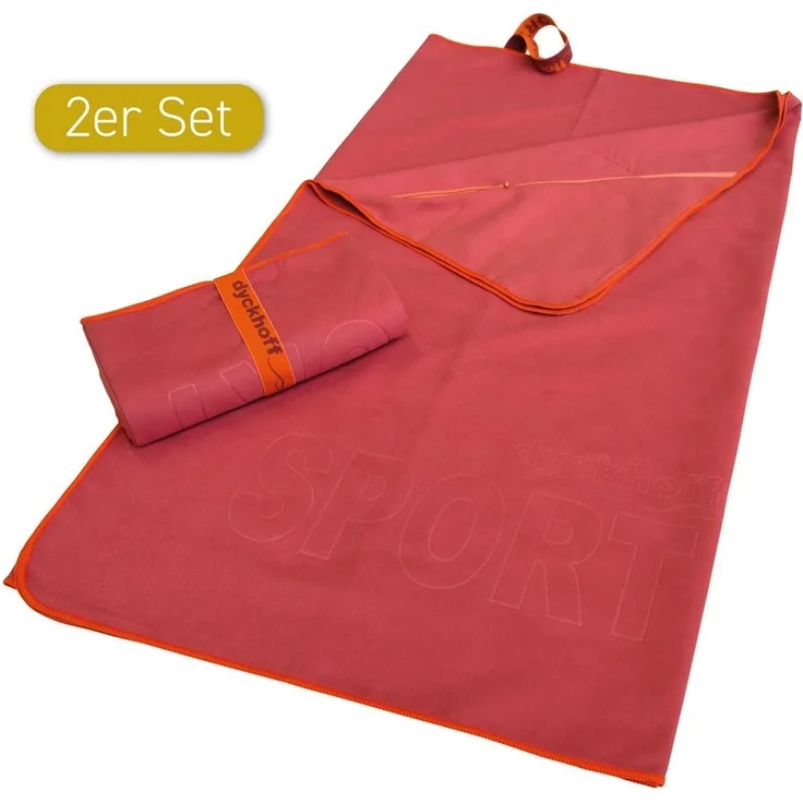 Dyckhoff Sporthandtuch Mikrofaser Sporttuch, Microfaser (2-St), auch als 2er Set erhätlich