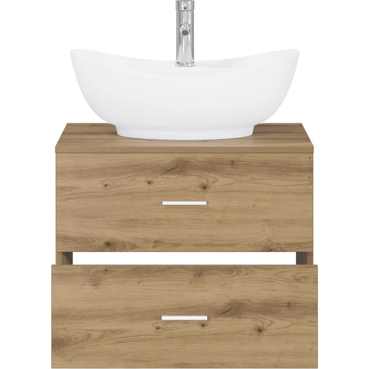 vidaXL Waschbeckenschrank Artisan-Eiche 62,5 x 44,5 x 80 cm 3404405 – Bild 3