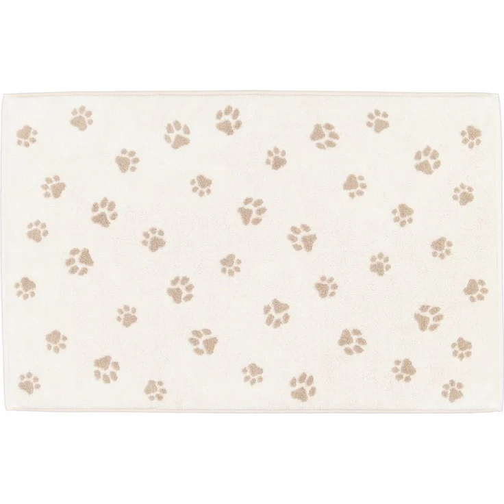 Cawö Badematte Duschvorleger We love Dogs 6247-33 Pfoten Beige 50x80 – Bild 4