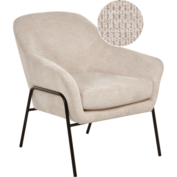 Sessel VEDDIGE Stoff Hellbeige