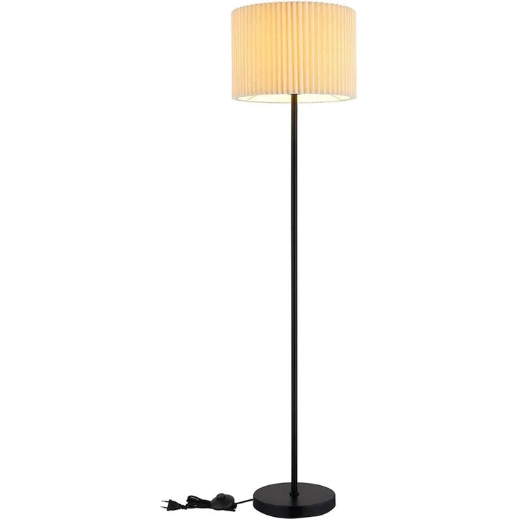 RGB LED Stehleuchte, Textil natur, schwarz, App-Steuerung, H 152 cm – Bild 9