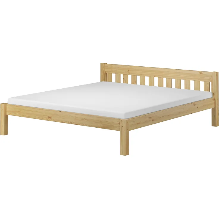 Doppelbett Ehebett 180x200 Kiefer natur Massivholzbett Rollroste Matratze 60.38-18 M